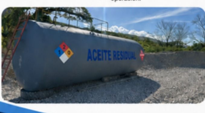 Tanque de almacenamiento de aceite residual